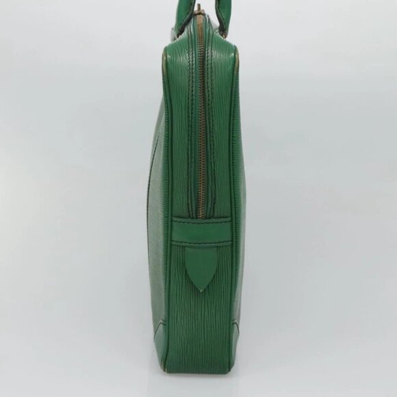 LOUIS VUITTON Epi Porte Documents Voyage Business Bag Green M54474 Auth - Picture 11 of 14